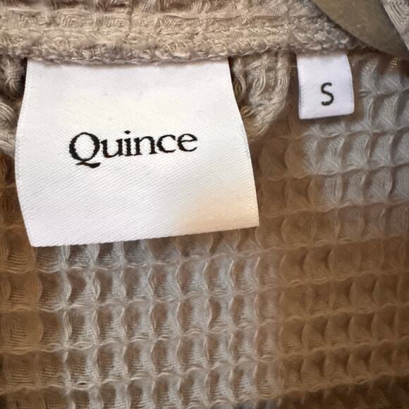 Quince Organic Turkish Waffle Robe in "Gray" Size Small - Picture 12 of 12
